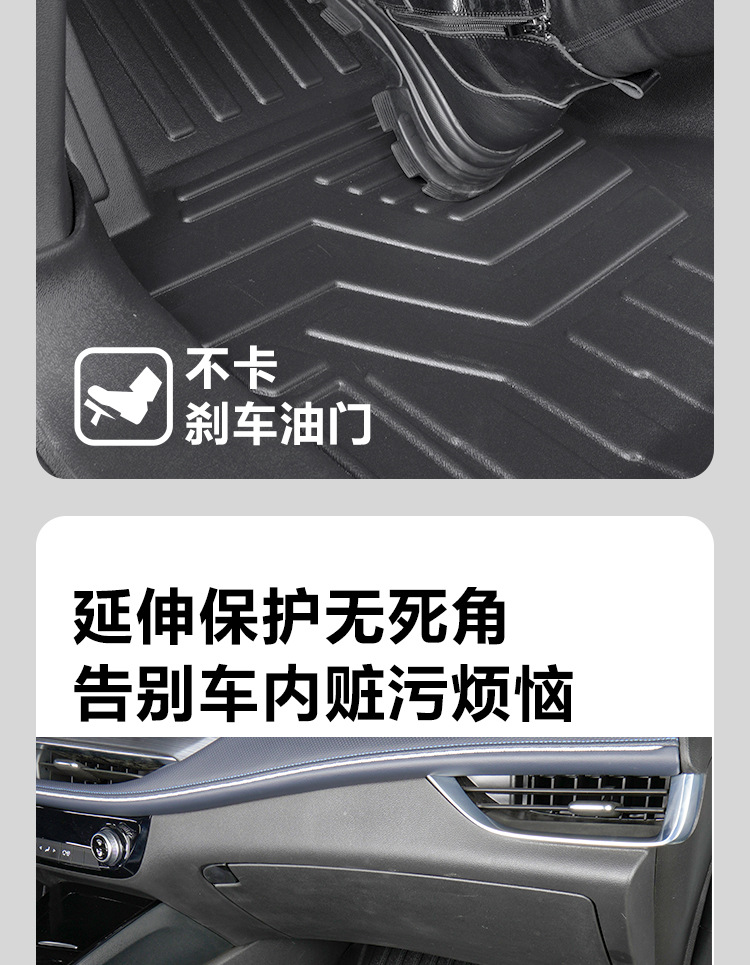 Special Buick 20-24 Micro Blue Velite 6 Pure Electric Fully Enclosed Door Sill Modified Tpe Car Floor Mats