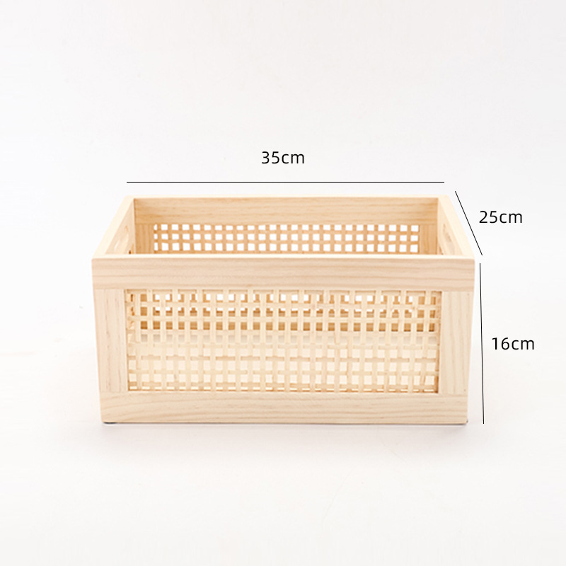 Cesta de almacenamiento de caña personalizada con cerradura de cubierta Caja de almacenamiento de algas tejida a mano picnic paquete de regalo de mano cesta de almacenamiento