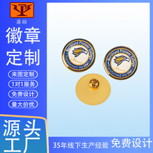 锌合金磁吸压铸徽章定制滴胶胸章来图定制金属徽章胸章定制团徽