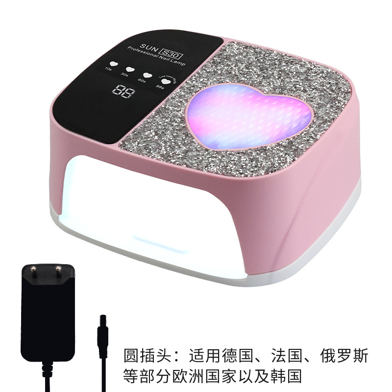 Lámpara de manicuras de almacenamiento S30 manicuras de alta potencia Lámpara de curado de uñas LED máquina de fototerapia inductiva Lámpara de curado de uñas