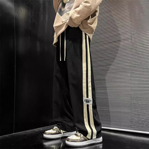 Fall and Spring Straight Leg American Street Vibe Corduroy Pants for Youth Retro Trend Brand Versatile Loose Casual Long Pants