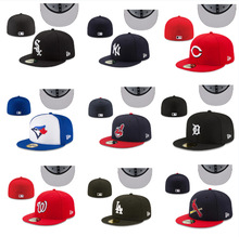 mlb棒球帽跨境热卖刺绣红袜印第安人ny洋基队户外运动男士鸭舌帽