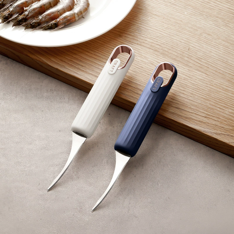 Кухонные принадлежности Кухонный инструмент Нержавеющая сталь креветка проволока Домашняя очистка креветок проволока Многофункциональный очиститель от креветок