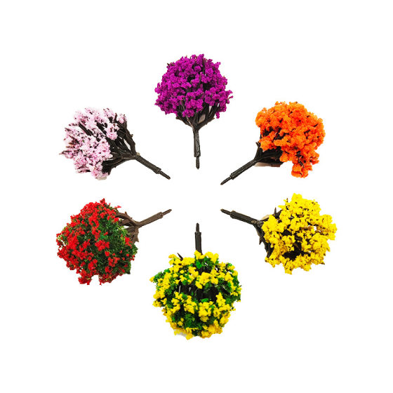 Finished model shrub flower tree handmade mini simulation micro landscape small tree sand table building ring art landscaping fake tree