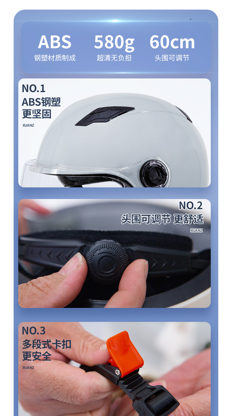 3C Certified Electric Vehicle Helmet for Men and Women, Summer Riding Half-Helmet, Motorcycle Safety Helmet, Breathable
