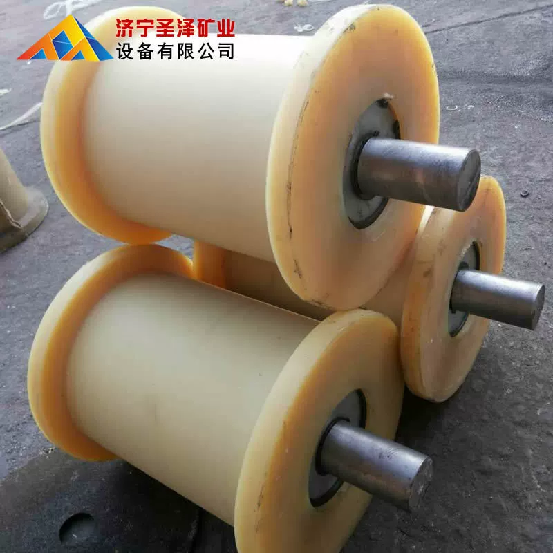 Прямая поставка ролика для горнодобывающей нейлоновой пола, роликового колеса для пола из полиуретана, опорного колеса для троса, полного сорта, низкой цены