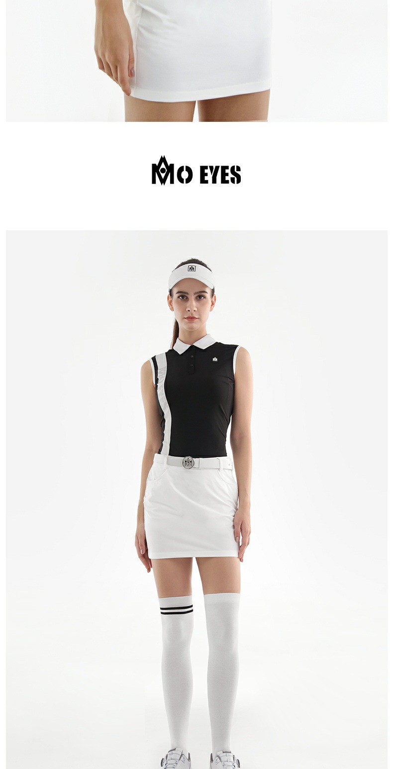 Váy ngắn golf nữ co giãn cao ôm sát dáng mùa hè — M23QZ003-Váy ngắn màu trắng, M23QZ003-Váy ngắn màu đen chi tiết 8