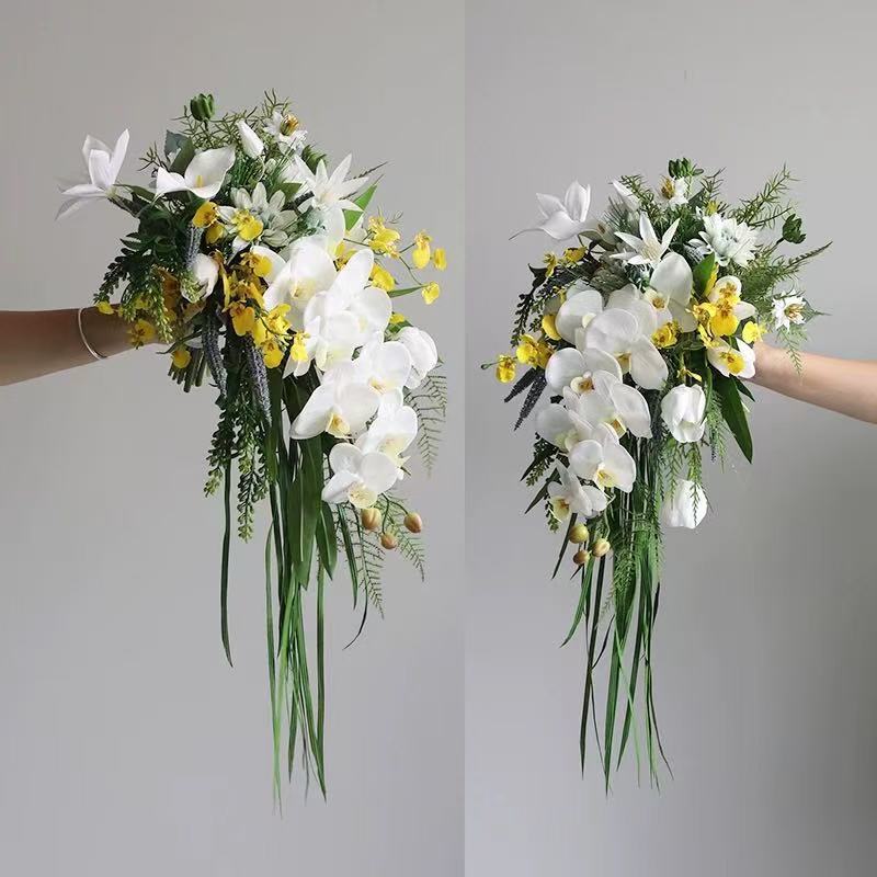 Towoo 中国の森の滝の花束造花写真スタジオ屋外結婚式の写真撮影の小道具|undefined