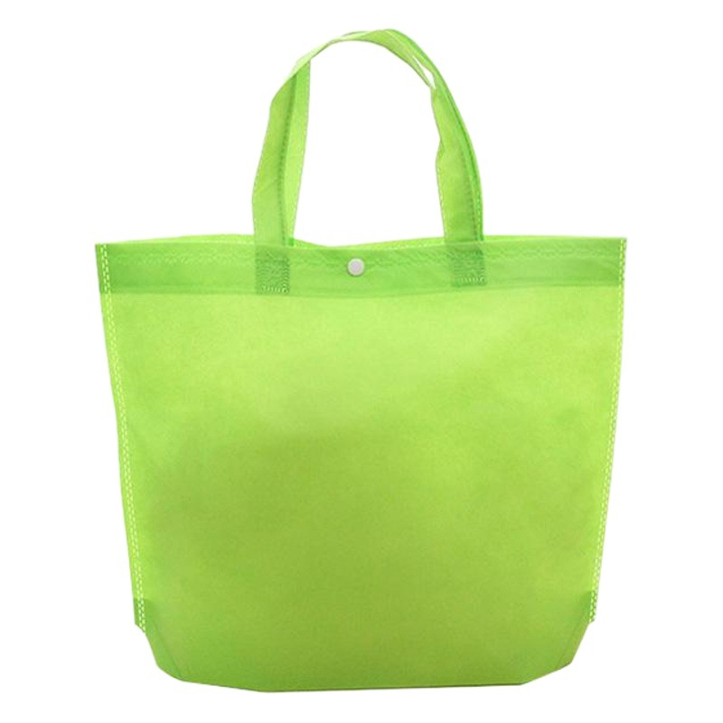 En stock bolso no tejido con hebilla en blanco plegable bolso de prensado en caliente bolso de compras no tejido de alto grado de impresión de logotipo