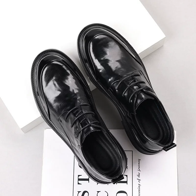 Мужские кожаные туфли из натуральной кожи из воловьей кожи, мягкая подошва, мягкая поверхность, деловые новые черные рабочие повседневные кожаные туфли для свадьбы и жениха