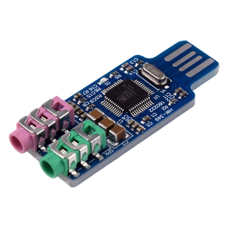 Звуковая карта USB без привода Модуль внешней звуковой карты компьютера звуковая карта ноутбука CM108 USB чип звуковой карты