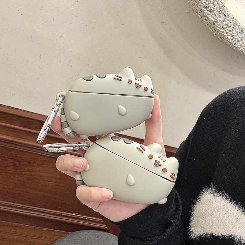 Fat Cat Suitable for AirPods Pro 3 Apple Bluetooth 2/3/4 Generation Earphone Case Creative Cute Cartoon Protective Cover