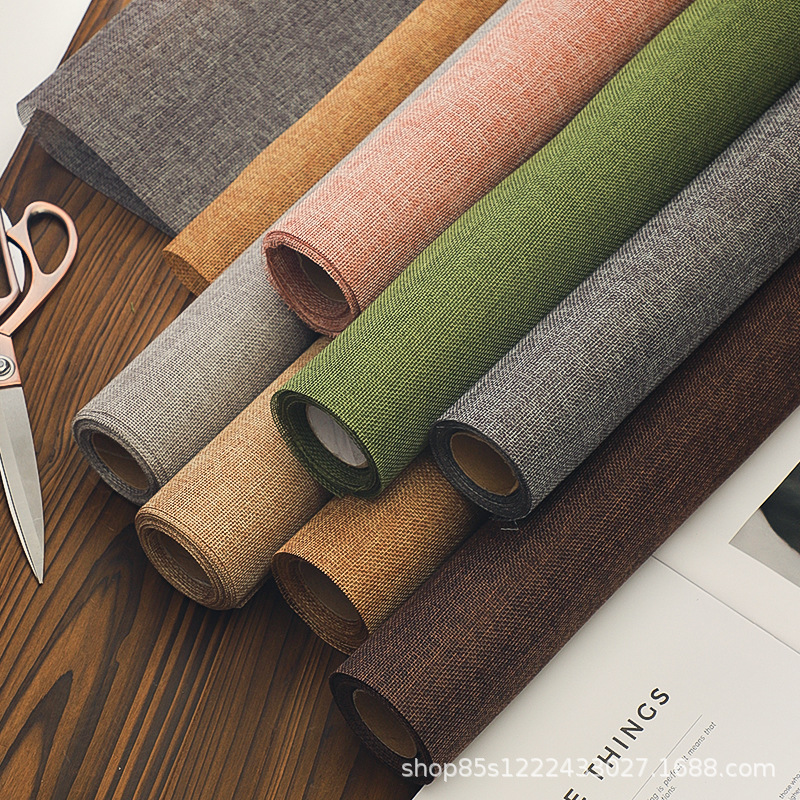 卓纤花材彩麻卷包花纸高级感花艺麻布加厚材料花束网纱鲜花包装纸