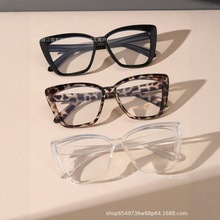 temu特姆新款跨境爆款凹造型欧美猫眼墨镜太阳眼镜ins时尚镂空腿