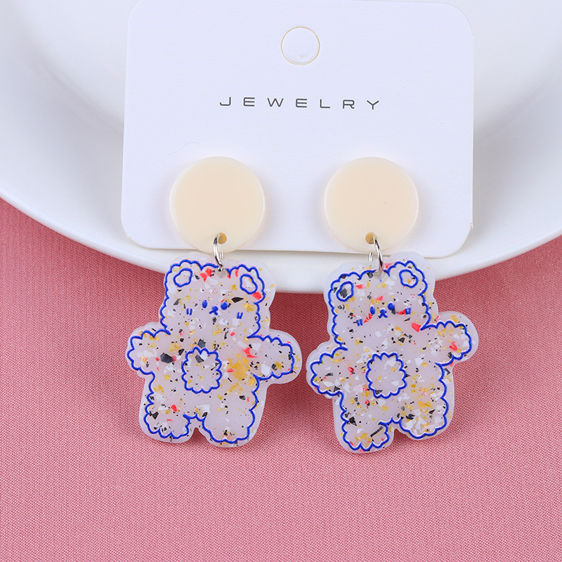 22g Weight Earrings Classification Shopping Occasion Acrylic Material Animal Pattern Women'S Gender Cartoon Style Style Cartoon Style Animal Arylic Earrings 1