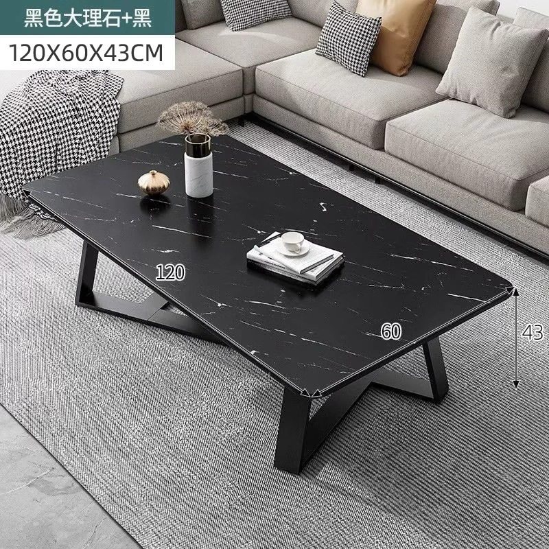 Mesa de té italiana de lujo sofá de sala de estar simple tabla de té de mármol pequeña mesa de estilo de casa pequeña mesa lateral