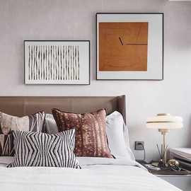 卧室床头装饰画床头挂画感现代风主卧背景墙装饰轻奢ing高级高档