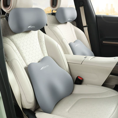 Headrest seat lumbar pillow lumbar support