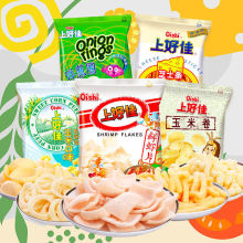 批发 上好佳芝士条虾片办公休闲零食小吃膨化饼干大礼包散装整箱