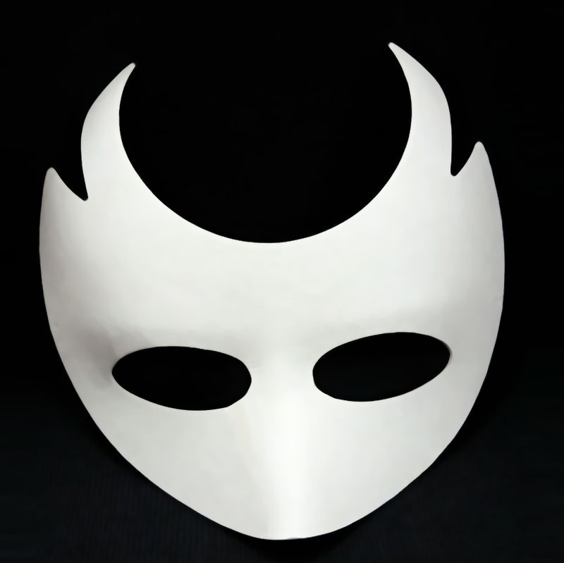 Máscara de zorro de papel maché – DIY, para pintura/teatro/Halloween