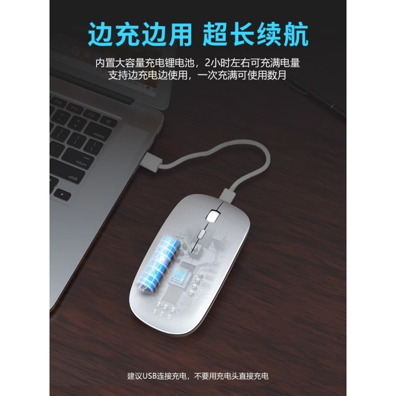 クロスボーダーbluetoothワイヤレスマウス充電静音コンピュータノートオフィスゲーム2.4Gマウス工場卸売り|undefined