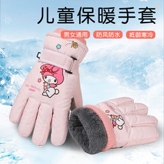 冬季儿童加绒手套防风骑行防寒骑车户外滑雪手套小学生手套批发
