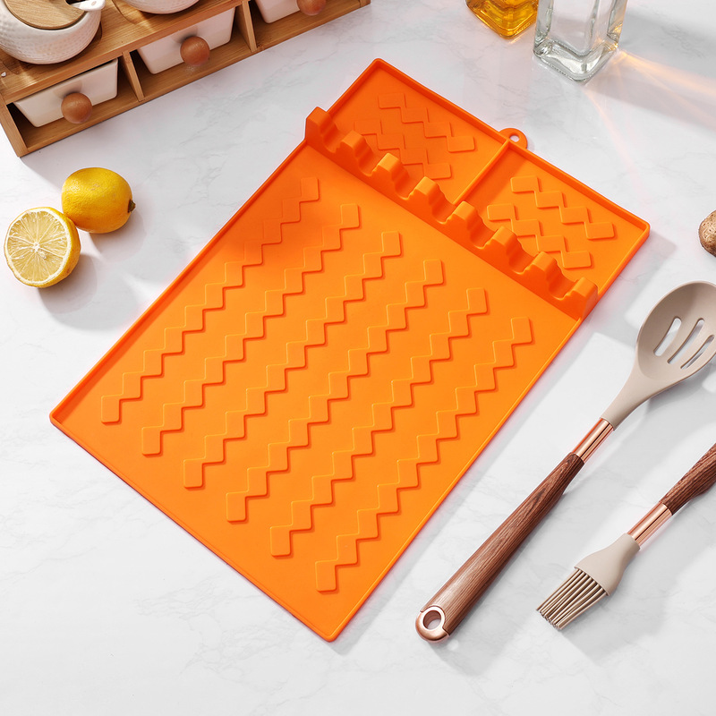 Amazon oven tool mat, silicone side rack protection mat, Blackstone oil-draining mat, barbecue plate, Blackstone heat insulation