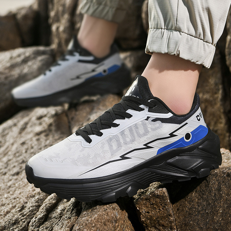 Outdoor Leisure Travel Hiking and Mountaineering Sports Shoes, Fashionable Shock-Absorbing, Non-Slip, Stable Cross-Country Running Shoes, Same Style for Men and Women