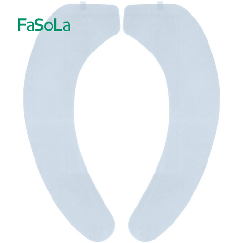 FaSoLa antibacterial toilet seat toilet seat universal sticker household winter thickened gasket toilet cover adhesive ring