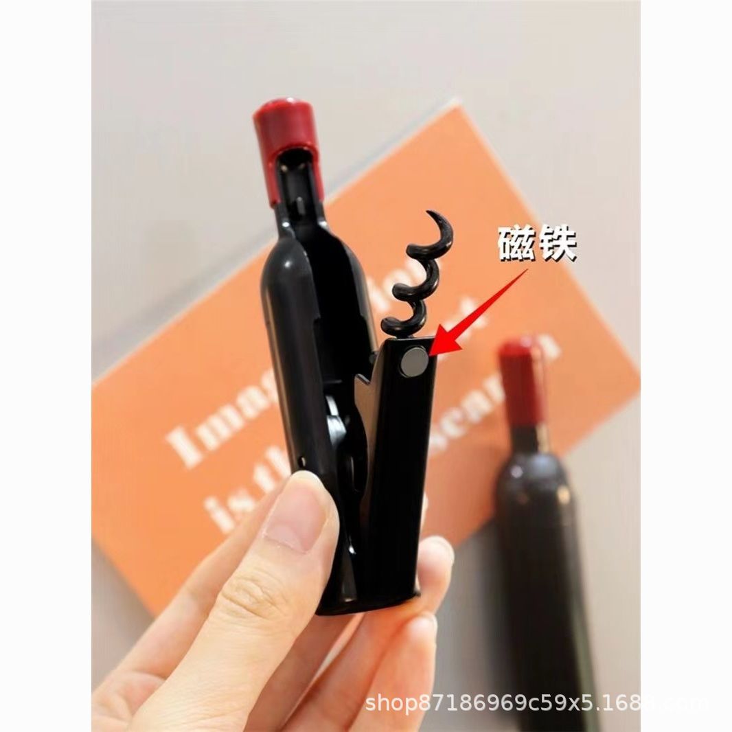 Fabricante mayorista de cerveza de acero inoxidable abrador de botellas de vino creativo tipo botella de vino abierto de botellas de cocina multifuncional