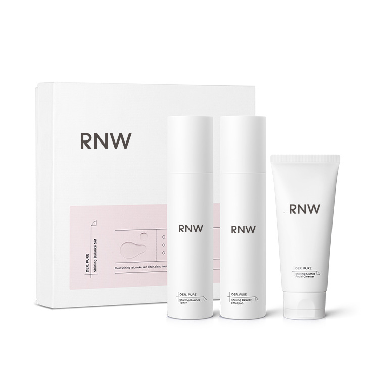 rnw Whitening Water Emulsion Porcelain White Set Cosmetic Skin Care Products Student Whitening Hydrating and Moisturizing Autumn and Winter Official Flagship Store