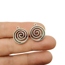 欧美速卖通复古镂空旋涡吊坠 DIY手项链手链饰品配件挂件坠子批发