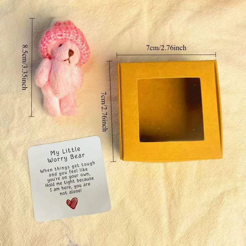 Mini Plush Teddy Bear in Box Cross-border Pocket Teddy Bear Mini Plush Teddy Bear in Box
