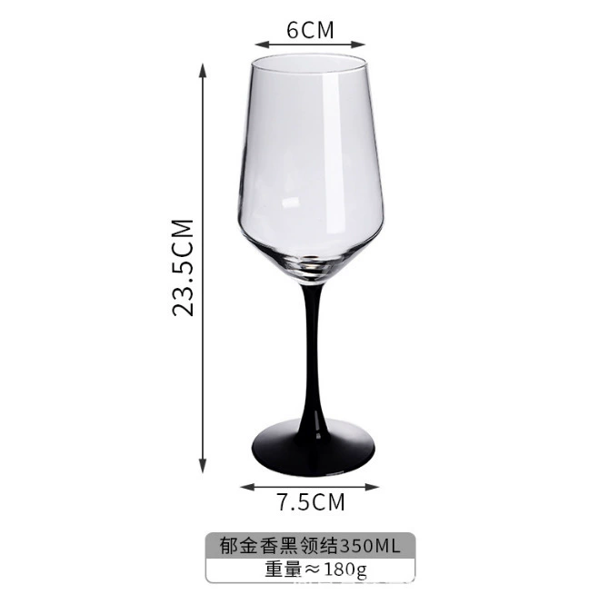 Bow tie, luxurious creative big crystal wineglass