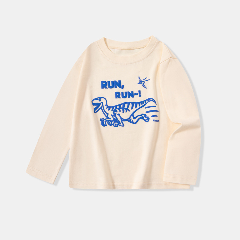 Ropa infantil de otoño nueva camiseta de mangas largas para niños ropa de bebé de cuello redondo chaqueta transfronteriza un cabello