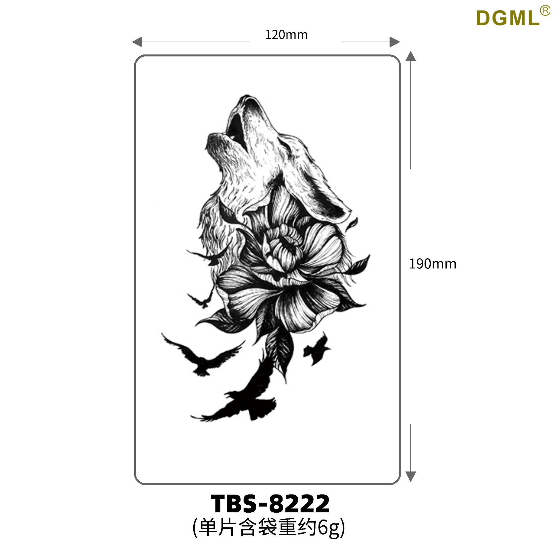 Pegatinas de tattoo se pueden fijar letras flor brazo tatuaje dibujos animados transfronterizo tatuaje pegatinas europeo y americano bronceado completo Volver al por mayor tatuaje