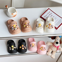 儿童凉拖鞋夏季中小童宝宝室内防滑女童软底卡通小男孩包头洞洞鞋