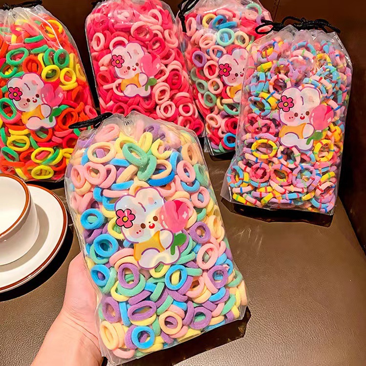 El anillo de toalla para niñas no lastima el cabello cuerda para el cabello banda de goma elástica bebé lazo para el cabello anillo de toalla accesorios para el cabello para niños