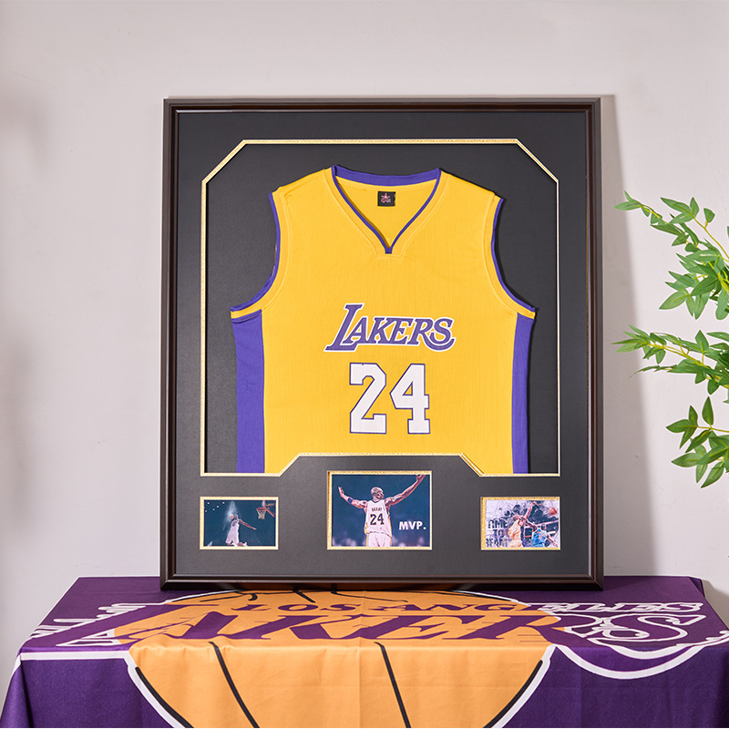 Star Jersey Lossless Framed Picture Frame Basket Football Jersey Table Tennis Star Commemorative Display Frame Signature Collection Photo Frame