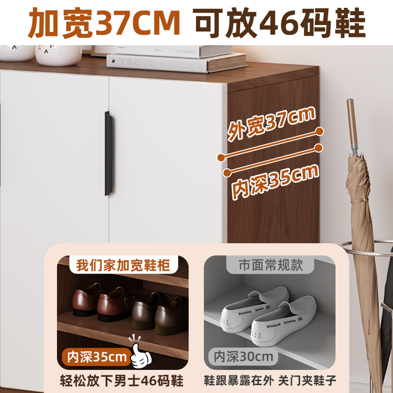 ✅ New Model 2025 Entryway Shoe Cabinet for Home Use, Large Capacity Multi-Layer Foyer Storage Cabinet Integrated Against the Wall