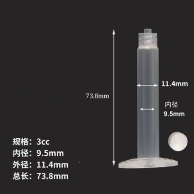 Yapışqan paylayıcı adapterlər syringe dispensing machine 3055 - 3cc-syringe-piston-50-sets