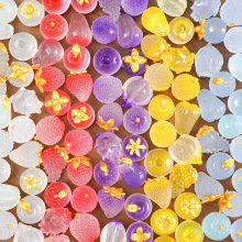 仿真食玩夜光柿子火龙果水果萌粒 DIY盲袋装饰品挂配件直播小摆件