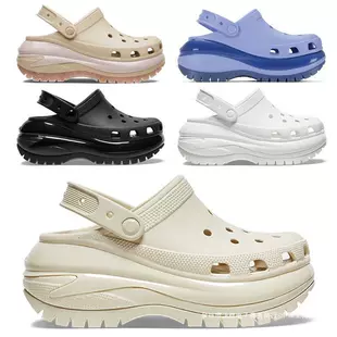 Платформенные кроксы Nimbus Crocs женские 2024 — толстая подошва, противоскользящие пляжные сандалии