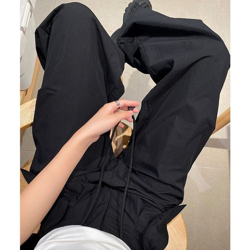 Work Pants 2025 High-Waisted Parachute Loose Straight Pants Quick-Dry Casual American Spring and Autumn Sports Pants Trend