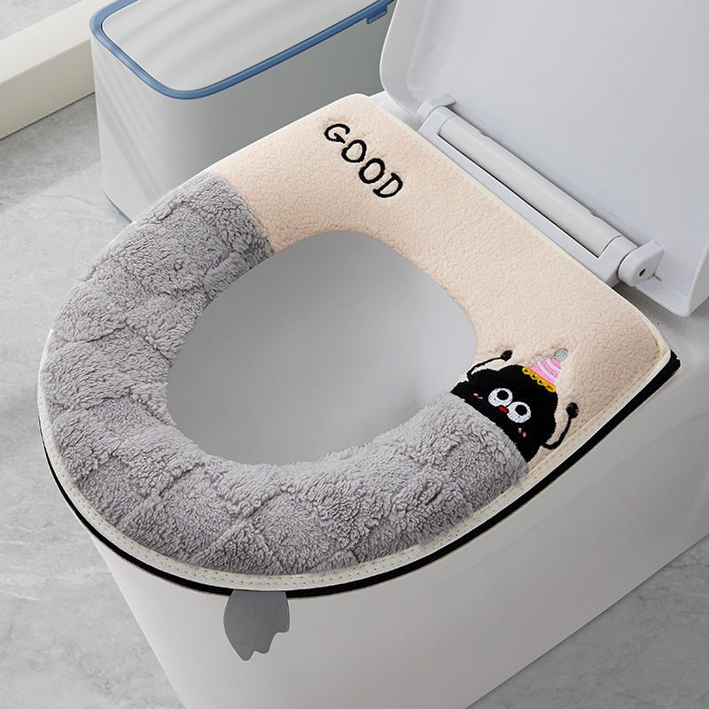 2024 nuevo cojín de inodoro cojín de inodoro grueso inodoro doméstico cuatro estaciones cojín de inodoro universal cubierta impermeable anillo de inodoro