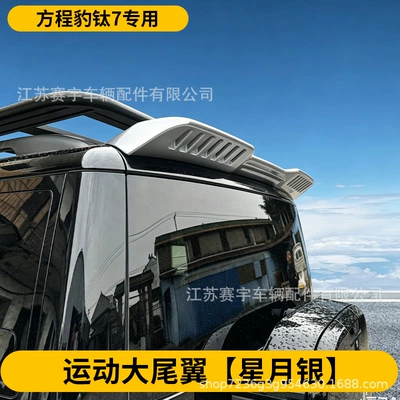 Fixed wind wing Sports Model Rear Wing, Roof - star-moon-silver
