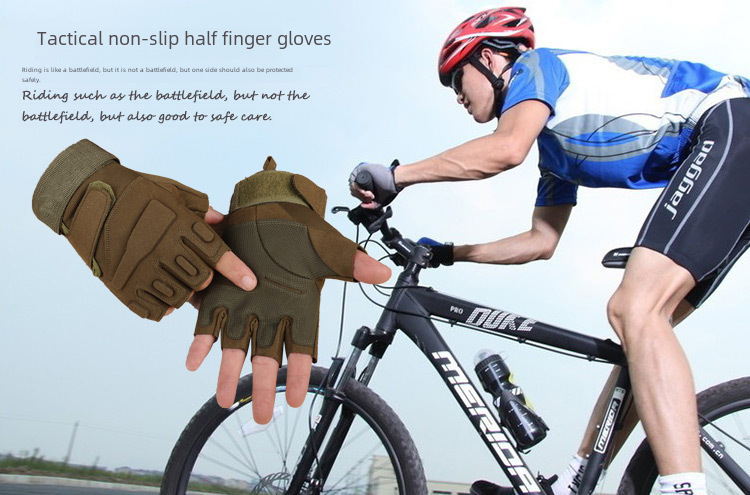 Tactical gloves Tactical half-finger full finger plus fleece gloves sports outdoor men's and women's cycling fitness gloves_maomaolike.com