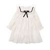 Lace skirt, white dress with bow, small princess costume, suitable for teen, 2021 collection