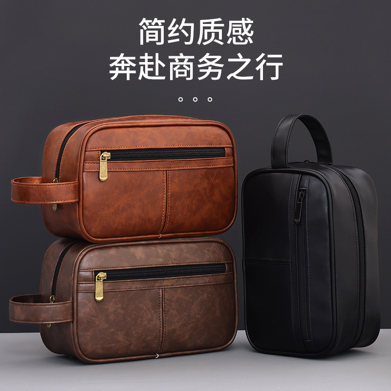 Amazon Business Travel Bolsa de cosméticos portátil Bolsa de lavado para hombres Bolsa de almacenamiento de zona Bolsa de almacenamiento de gran capacidad de alto valor