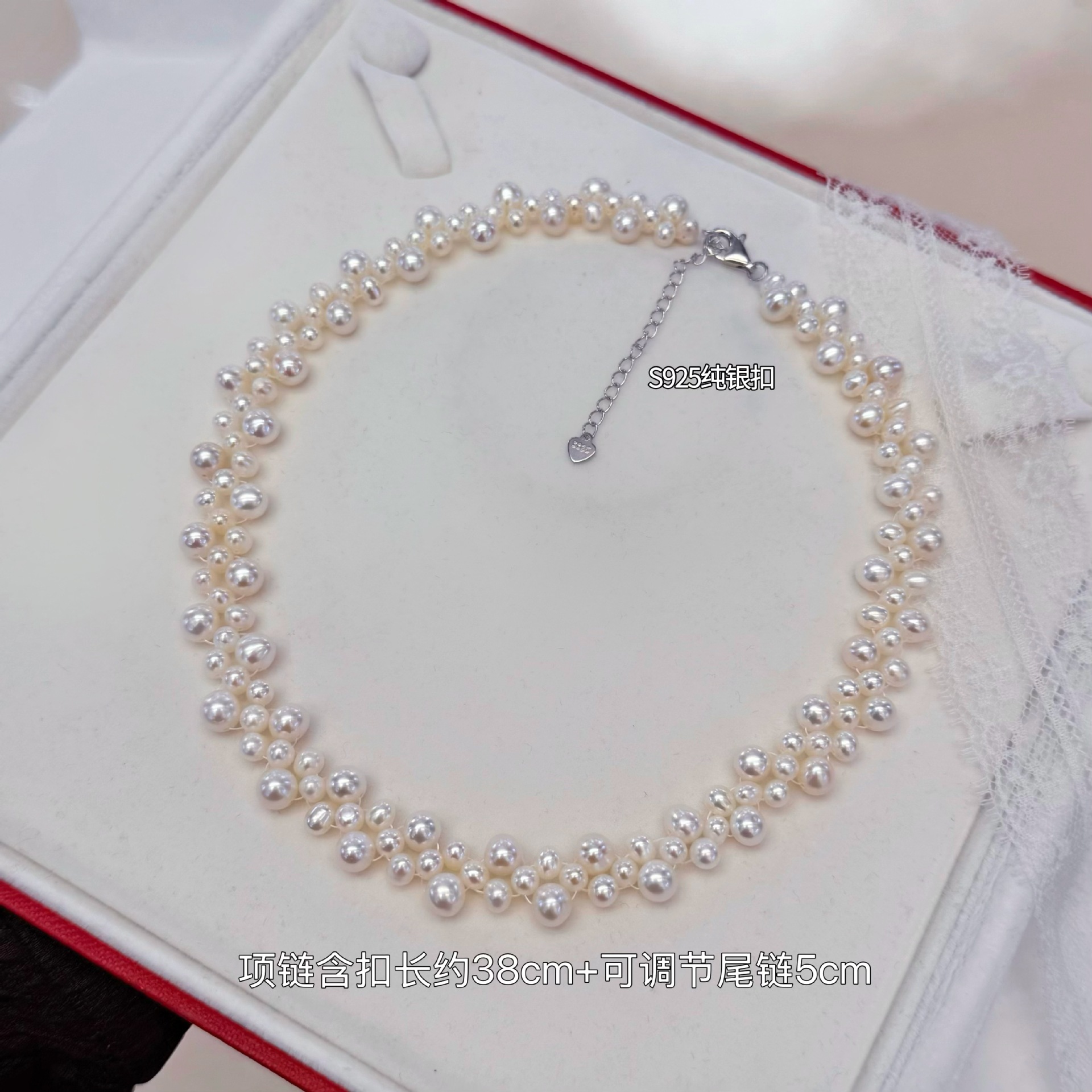 ��Ȼ��ˮ�����ֹ���֯����S925�����������ŷ�ʽ��ɴ�����ʽ����